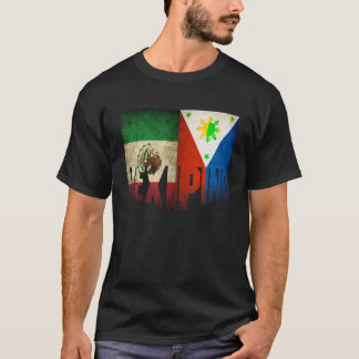 T-shirt Mexique Mexique Philippin Héritage Américain T Shi