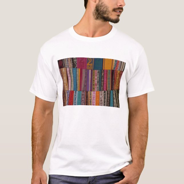 T-shirt Mexique, province d'Oaxaca, Oaxaca, ceintures tiss (Devant)