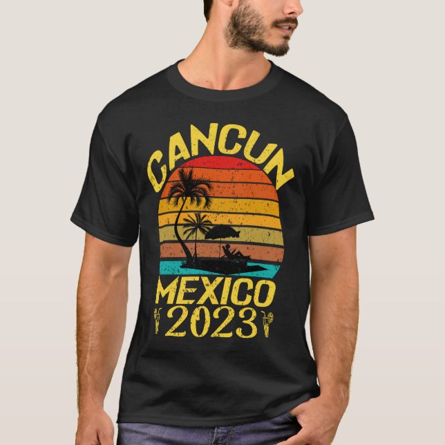 T-shirt Mexique Vacation 2023, Cancun Mexique 2023 Souveni (Devant)