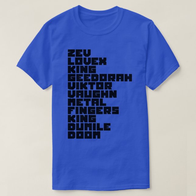 T-SHIRT MF DOOM  (Design devant)