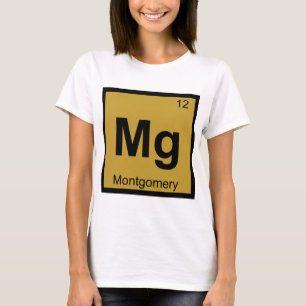 T-shirt Mg - Chimie de la ville de Montgomery Tableau péri