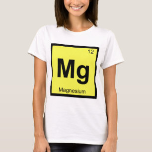T-shirt Mg - Chimie du Magnésium Symbole du Tableau Périod