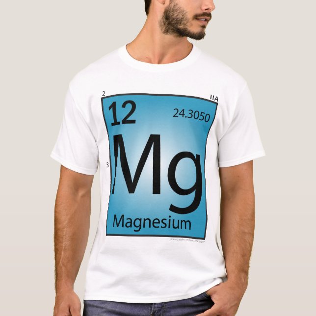 T-shirt (Mg) d'élément de magnésium - avant (Devant)