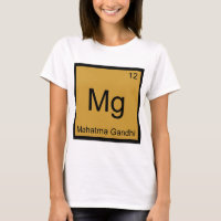 Mg - Mahatma Gandhi Funny Chimie Symbole de l'élém