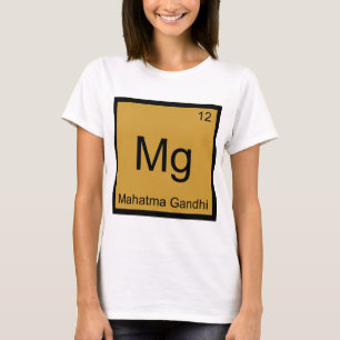 T-shirt Mg - Mahatma Gandhi Funny Chimie Symbole de l'élém