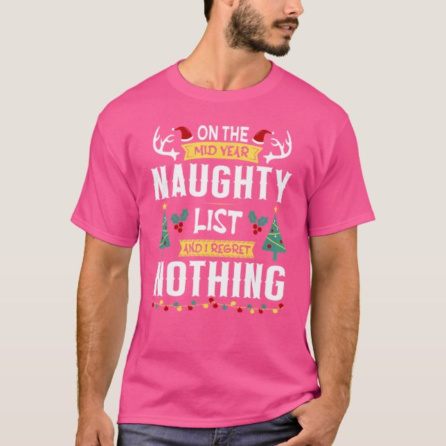 T-shirt Mi-Année Noël En Juillet Plage Été Noël (Devant)