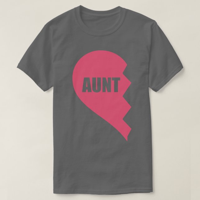 T-shirt Mi coeur de la tante (Design devant)