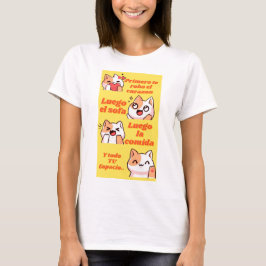 T-shirt mi gato es dueno de todo