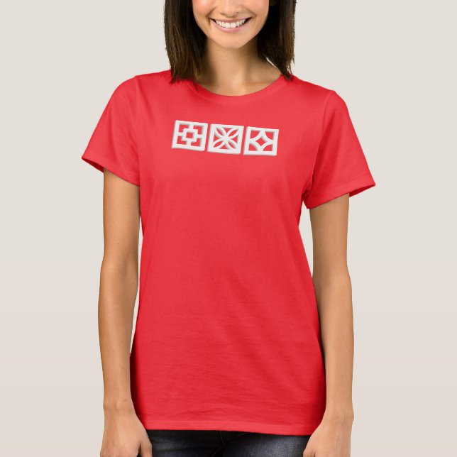 T-shirt Mi-Siècle Moderne Breeze Blocks Chemise (Devant)