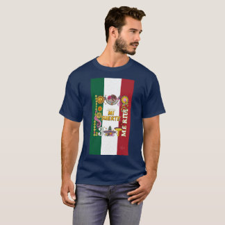 T-shirt Mi Suerte Me Ritu T Shirt Drapeau Mexicain