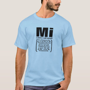 T-shirt MI, un nom je m'appelle