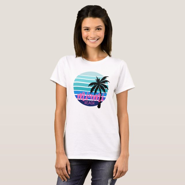T-shirt Miami Beach (Devant entier)