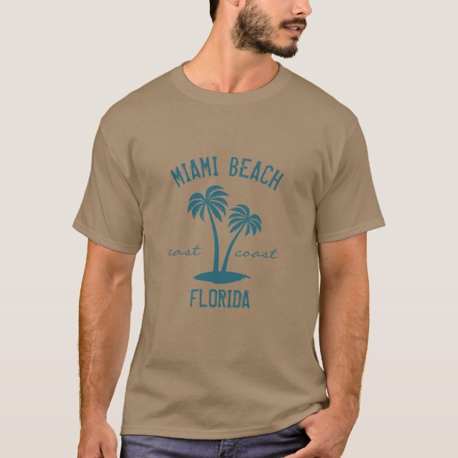 T-shirt Miami Beach Floride East Coast (Devant)