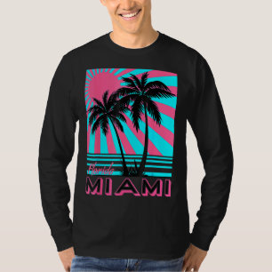T-shirt Miami Beach Floride Miami Palm Trees