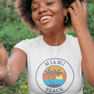 T-shirt Miami Beach, Floride style classique défraîchi