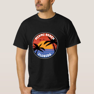 T-shirt Miami Beach Floride Sunset Paradise