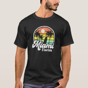 T-shirt Miami Beach Floride Surf les années 70 idée de S