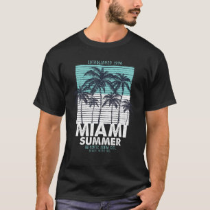 T-shirt Miami Beach I Love Miami Cool Miami Summer Graphic