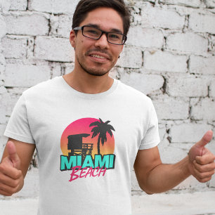 T-shirt Miami Beach Travel Vintage