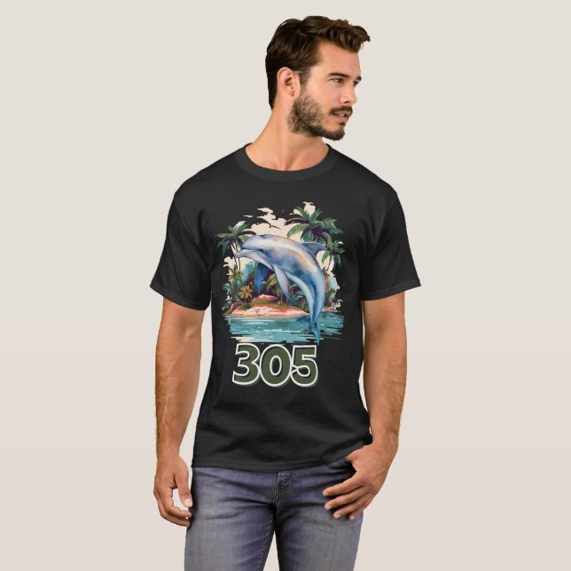 T-shirt Miami Dolphins 305 (Devant entier)