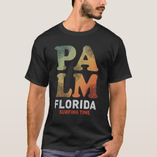 T-shirt Miami Florida Beach Summer Surf Time Palm And S