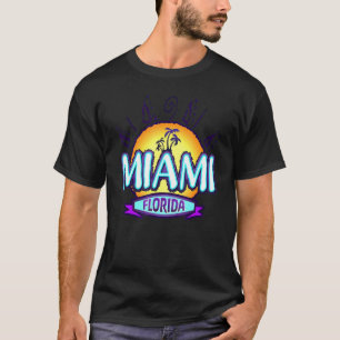 T-shirt Miami Florida City Seal State Home Fierté Dade Cou