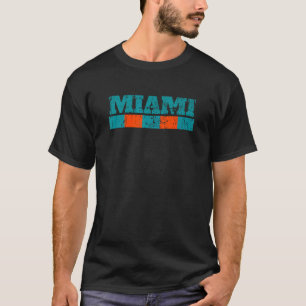 T-shirt Miami Florida Retro Vintage Patiné Throwback 11