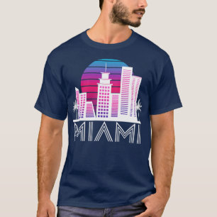 T-shirt Miami Floride Skyline US South Travel Tropical