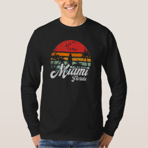 T-shirt Miami Floride vintage sport de plage drôle vagues