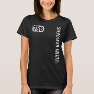 T-shirt Miami Gardens Florida 786 Indicatif régional Vinta