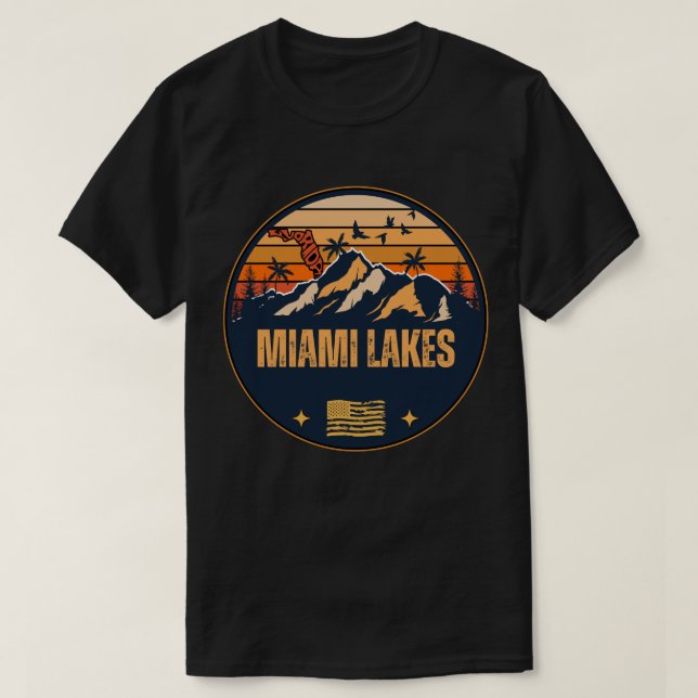 T-shirt Miami Lakes, Floride  (Design devant)