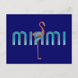 T-SHIRT Miami Postkarte
