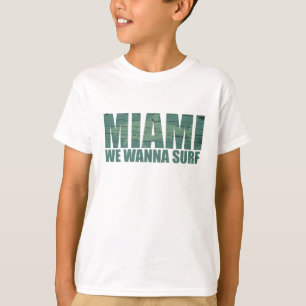 T-shirt Miami ville Floride bleu