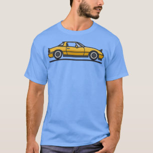 T-shirt Miata jaune Sunburst