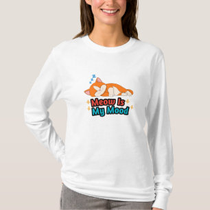 T-shirt Miau est mon humeur Chat Drôle