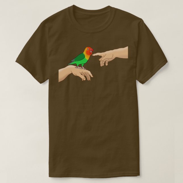 T-shirt Michelangelo Fischers Lovebird (Design devant)