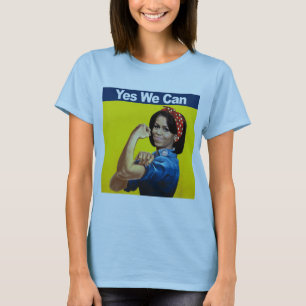 T-shirt Michelle la Riveteuse - Oui, nous pouvons.png