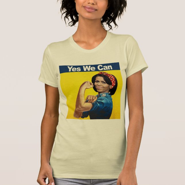 T-shirt Michelle le riveur - oui nous can.png (Devant)