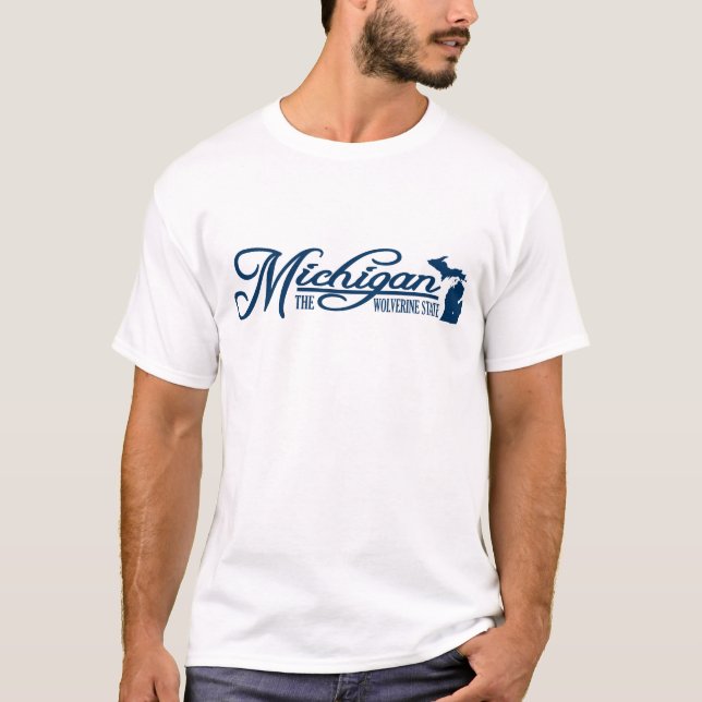 T-shirt Michigan (État du mien) (Devant)