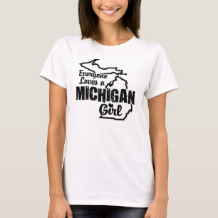 T-shirt Michigan Girl