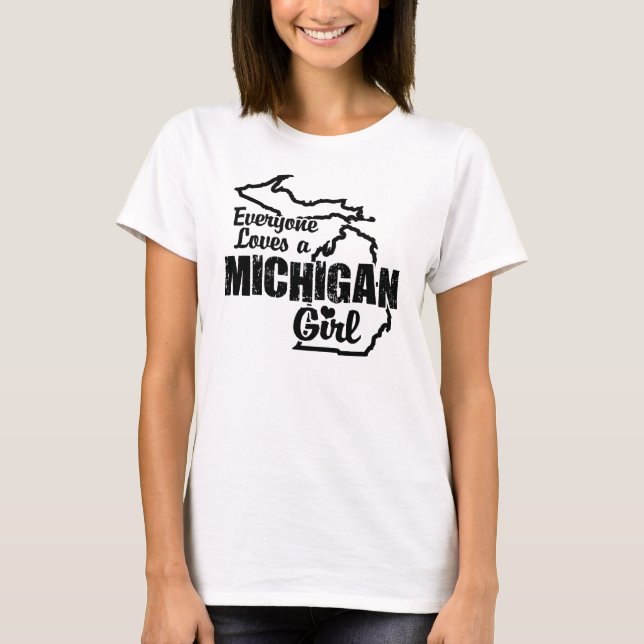 T-shirt Michigan Girl (Devant)
