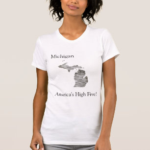 T-shirt Michigan - Les cinq meilleurs de l'Amérique 