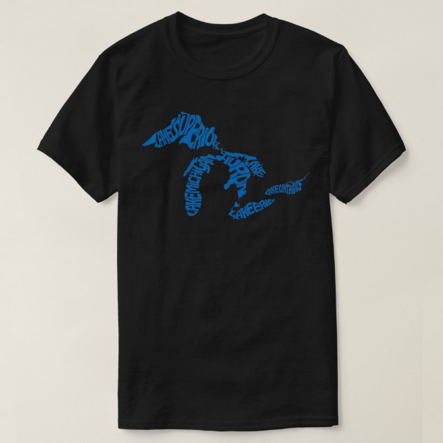 T-shirt Michigan Love Great Lakes (Design devant)