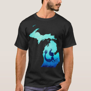 T-shirt Michigan Mermaid Mermaid Lovers Cadeau