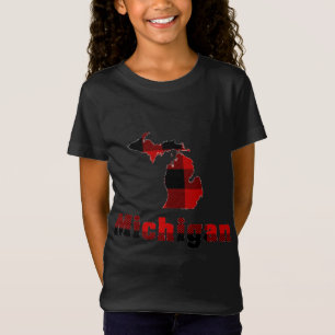 T-Shirt Michigan Michigander Buffalo Plaid Winter Christma