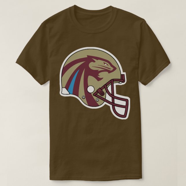 T-shirt Michigan Panthers 2022 USFL Retro Throwback Helme (Design devant)
