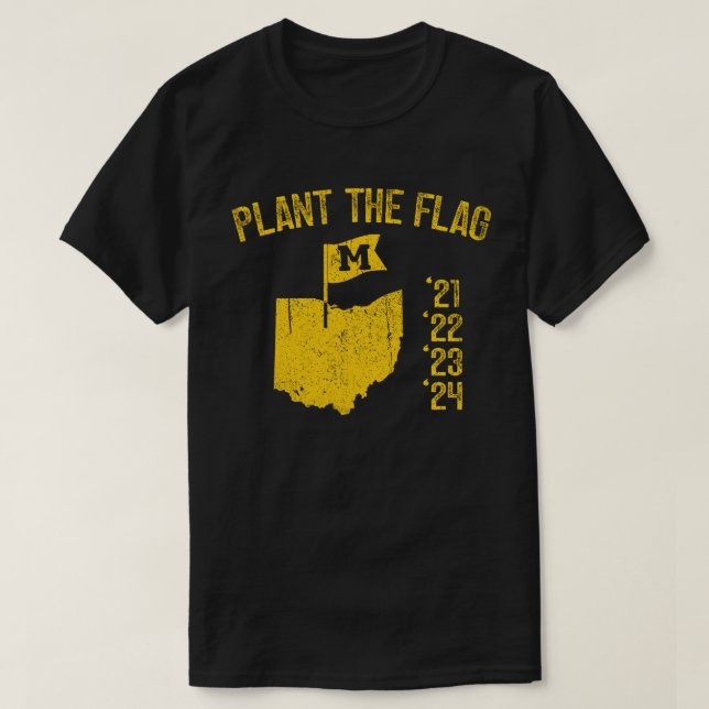 T-shirt Michigan Plante Le Drapeau (Design devant)
