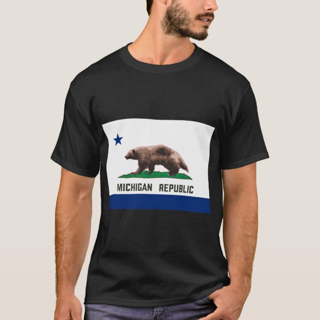 T-shirt Michigan Republic Wolverine (Devant)