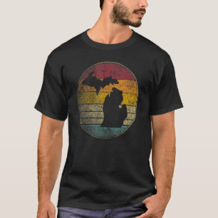 T-shirt Michigan Retro Style Vintage 80s 90s Filles Femmes