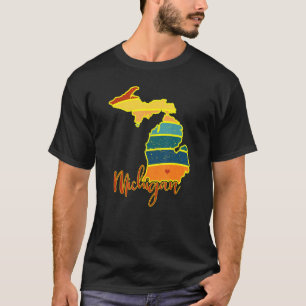 T-shirt Michigan State Pride Sunset I Love Michigan